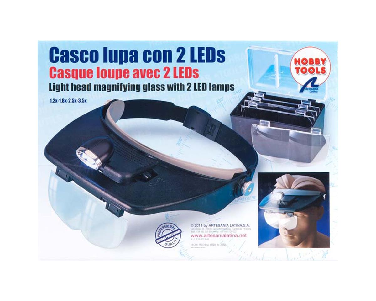 Latina Hands Free Magnifier Glasses w 2 LED Lights