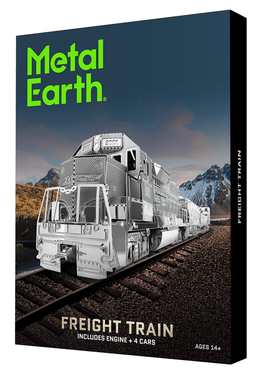 Metal Earth Freight Train Set Metal Model