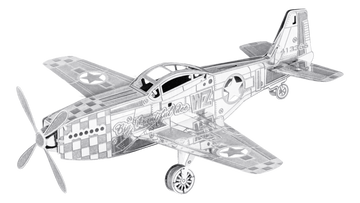 Metal Earth Mustang P-51 Metal Model