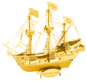 Metal Earth Gold Golden Hind Metal Model