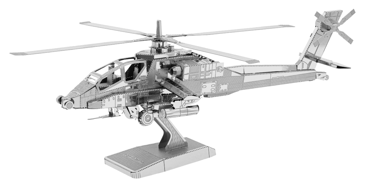 Metal Earth AH-64 Apache Metal Model