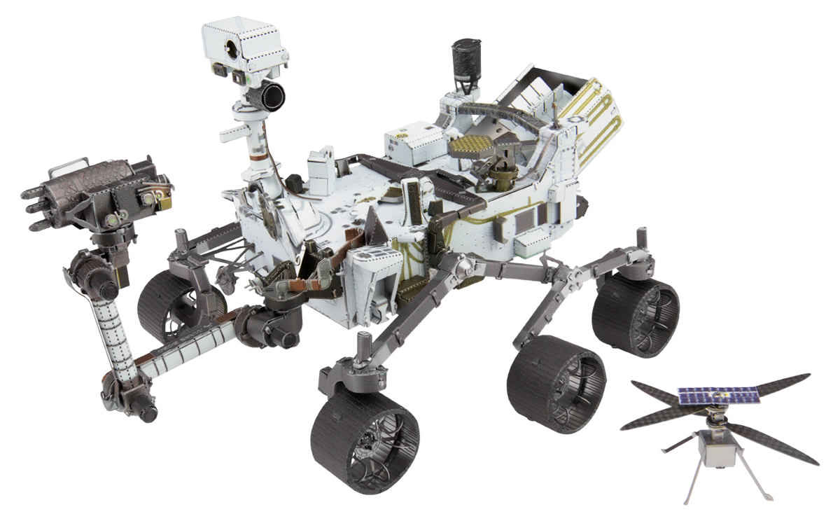 Metal Earth Mars Rover Perseverence & Helicopter Metal Model