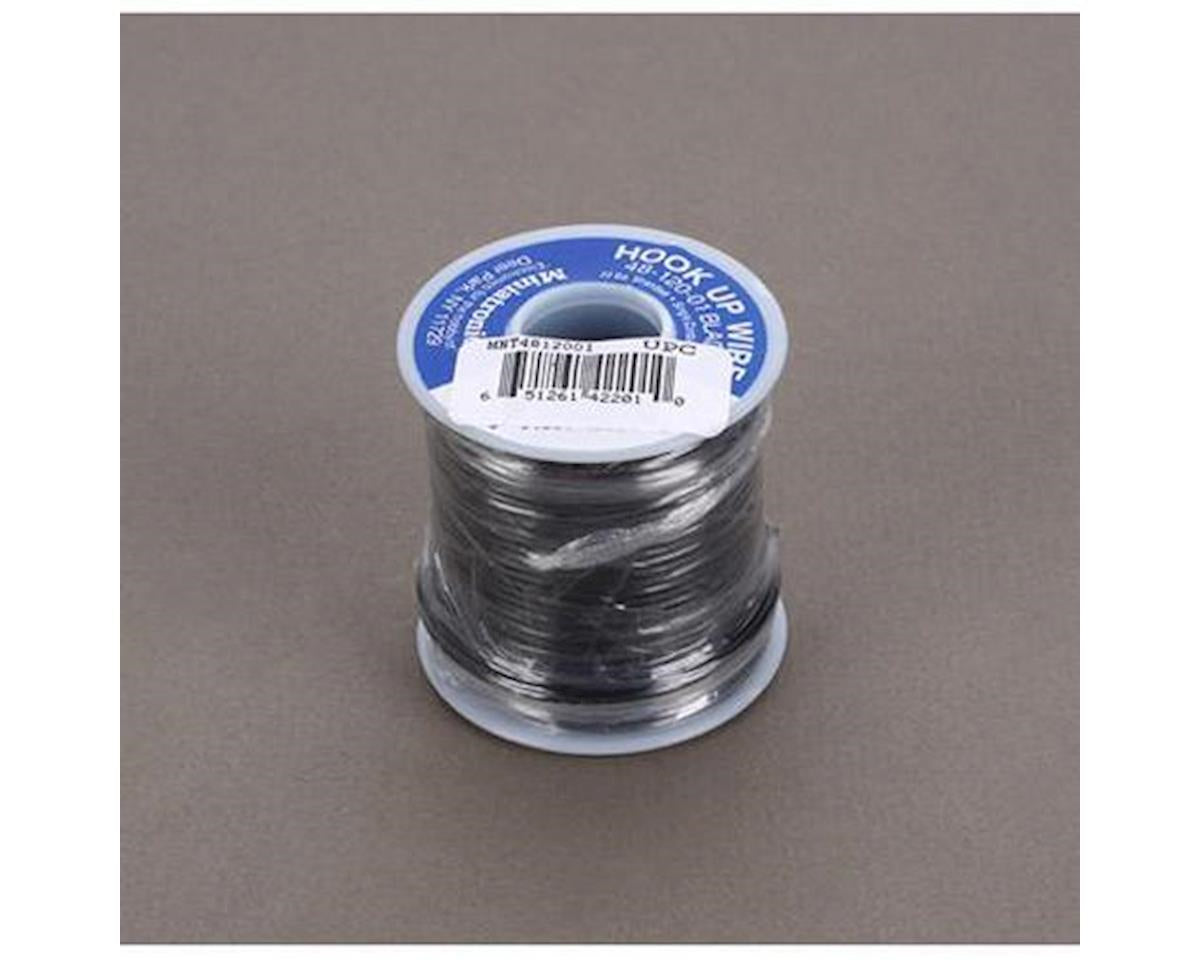 Miniatronics 100' Stranded Wire 22 Gauge, Black