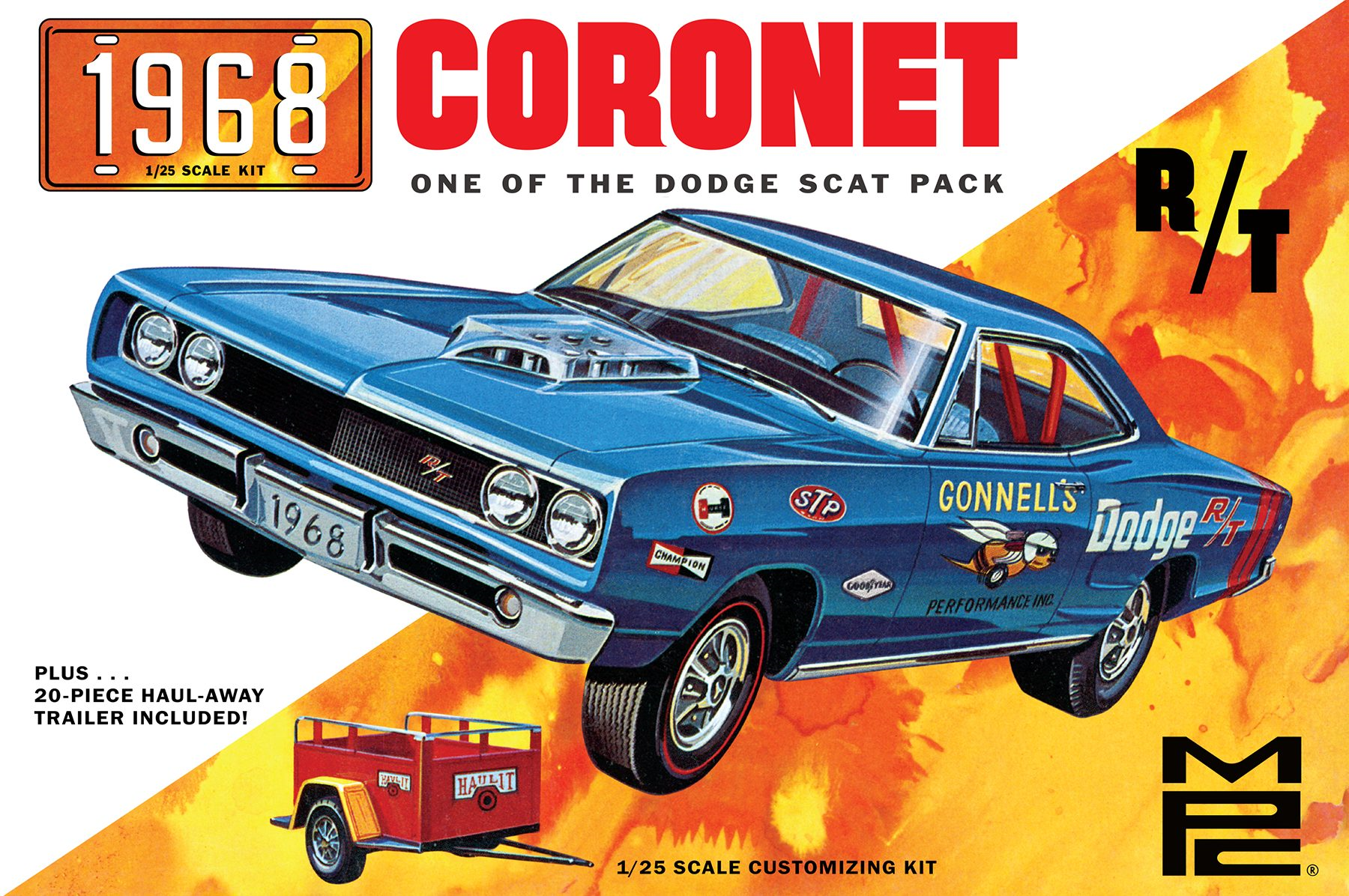 1968 Dodge Coronet Hardtop W/Trailer