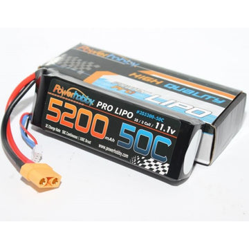 Power Hobby 3S 11.1V 5200mAh 50C Lipo Battery Pack w XT60 Connector / Plug 3-Cel