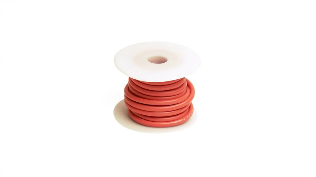 RCE1206 10 Gauge Silicone Ultra-Flex Wire; 25' (Red) (Racers Edge)