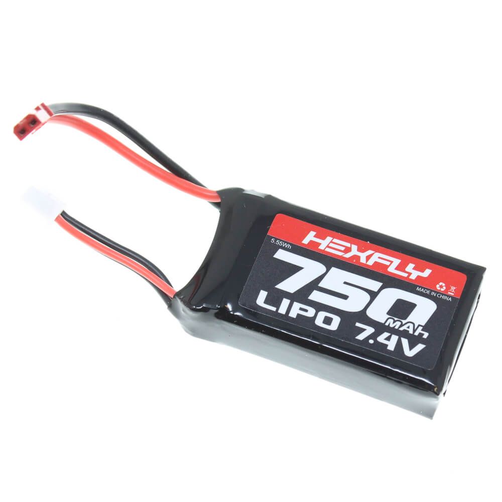 7 4v 2s 7.4v 750mAh Lipo Battery W/JST