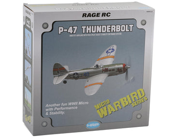 RAGE P-47 Thunderbolt Micro Warbird RTF Electric Airplane (400mm) w/Pass