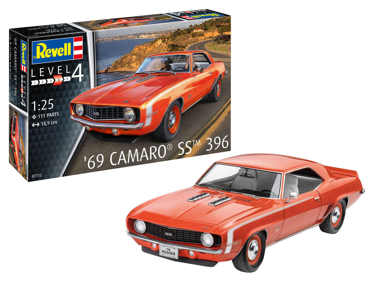 1/25 Revell 69 Camaro SS 396 Car Plastic Model Kit