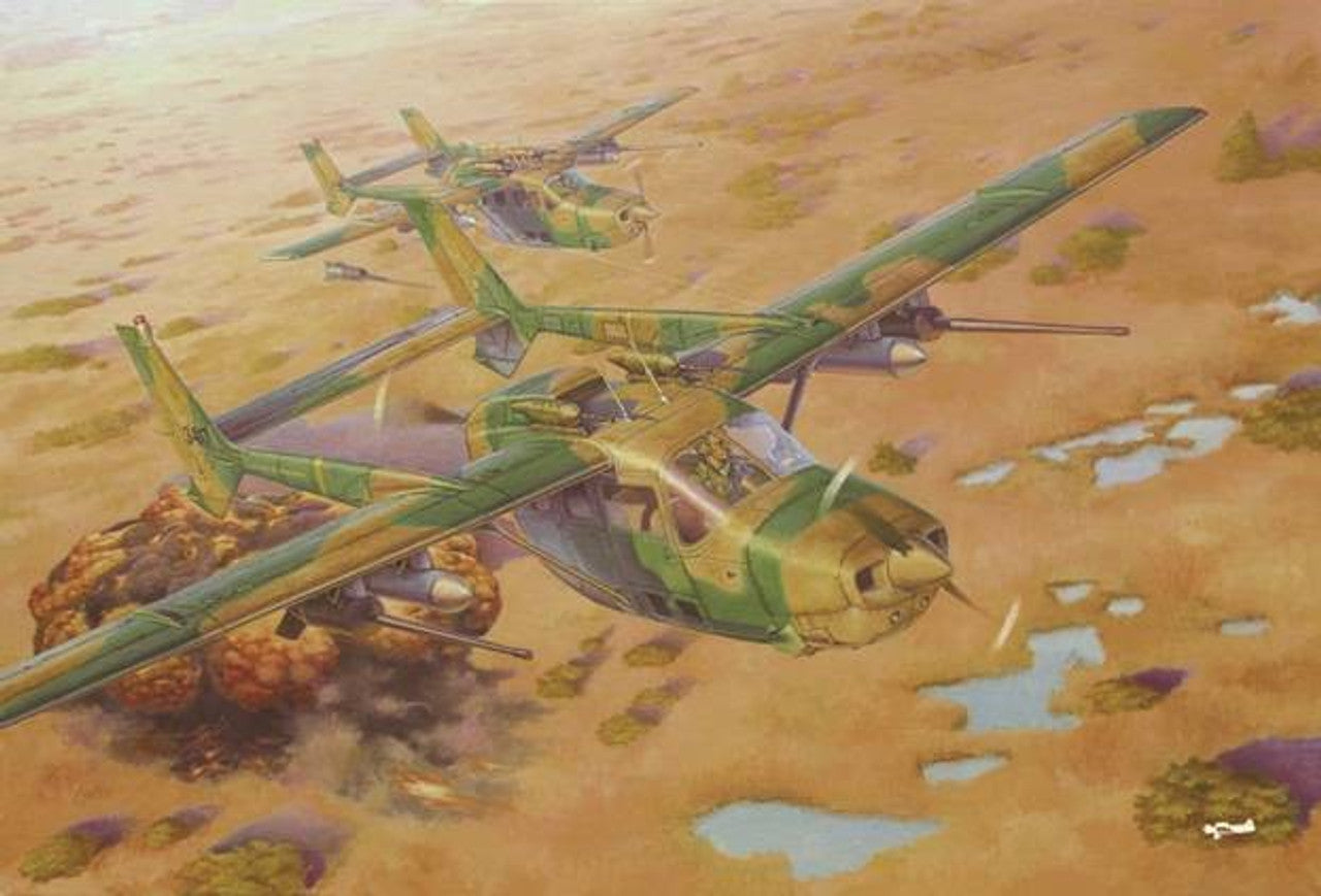 Reims Cessna FTB337G Lynx Bush War Rhodesian Air Force Light Attack War Aircraft 1/32 Roden