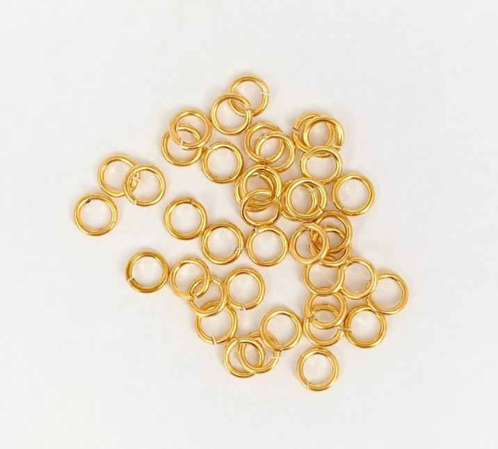 Split rings brass 13/32 10mm