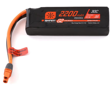 Spektrum 3S Smart G2 LiPo 30C Battery Pack (11.1V/2200mAh) w/IC3 Connector