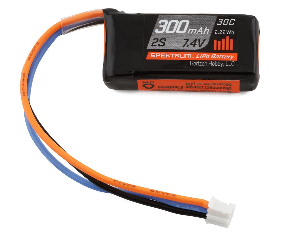 Spektrum 2S 30C LiPo Battery Pack w/PH Connector (7.4V/300mAh)