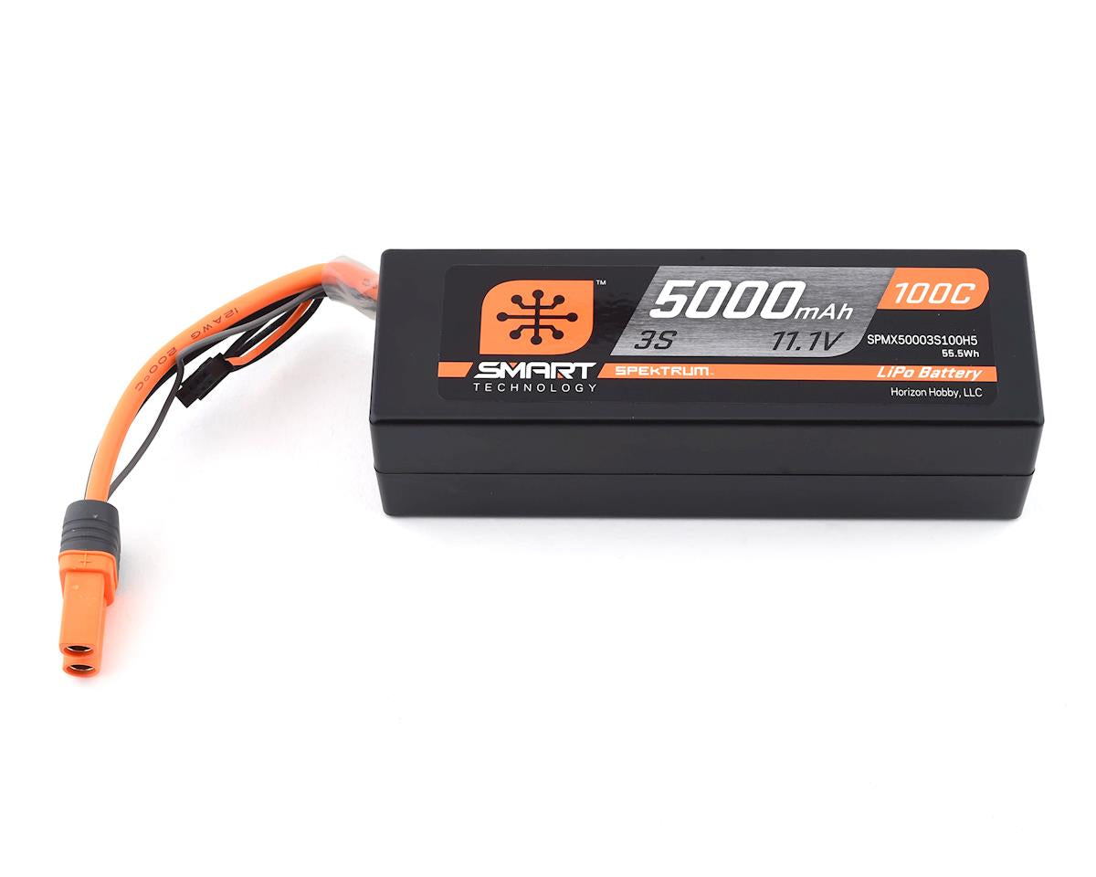 Spektrum 3S Smart LiPo Hard Case 100C Battery Pack w/IC5 Connector (11.1V/5000mAh)