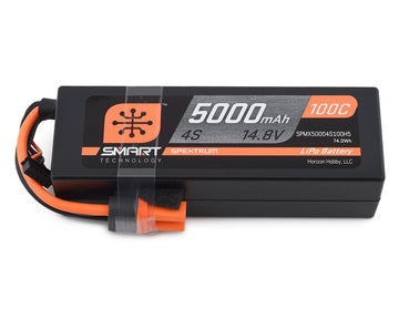 Spektrum 4S Smart LiPo Hard Case 100C Battery Pack w/IC5 Connector (14.8V/5000mAh)