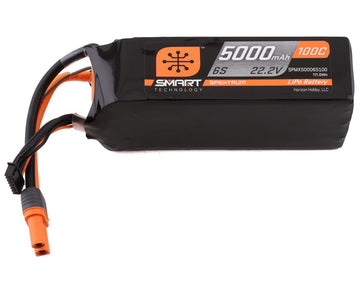 Spektrum 6S Smart LiPo 100C Battery Pack w/IC5 Connector (22.2V/5000mAh)