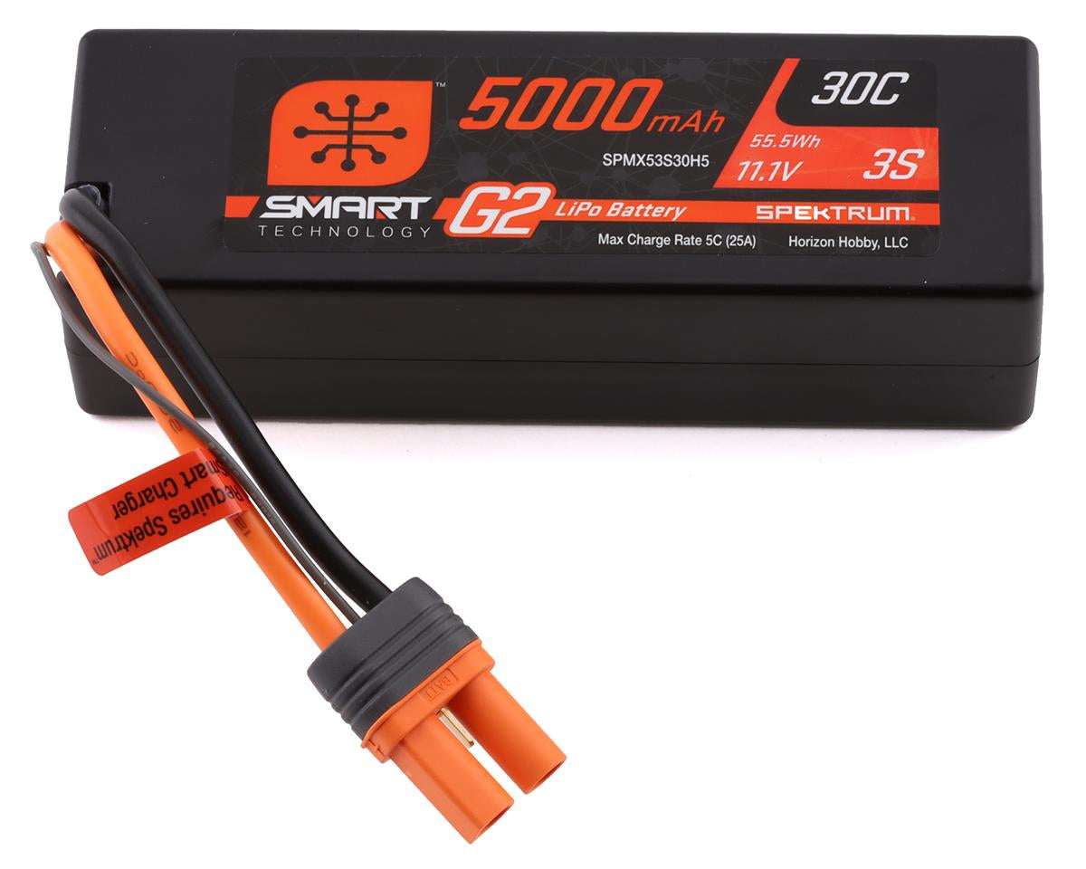 Spektrum 3S Smart G2 LiPo 30C Battery Pack (11.1V/5000mAh) w/IC5 Connector