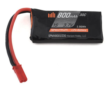 Spektrum 1S LiPo 30C LiPo Battery w/JST Connector (3.7V/800mAh)