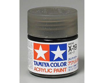 Tamiya X-19 Smoke Acrylic Paint (23ml)