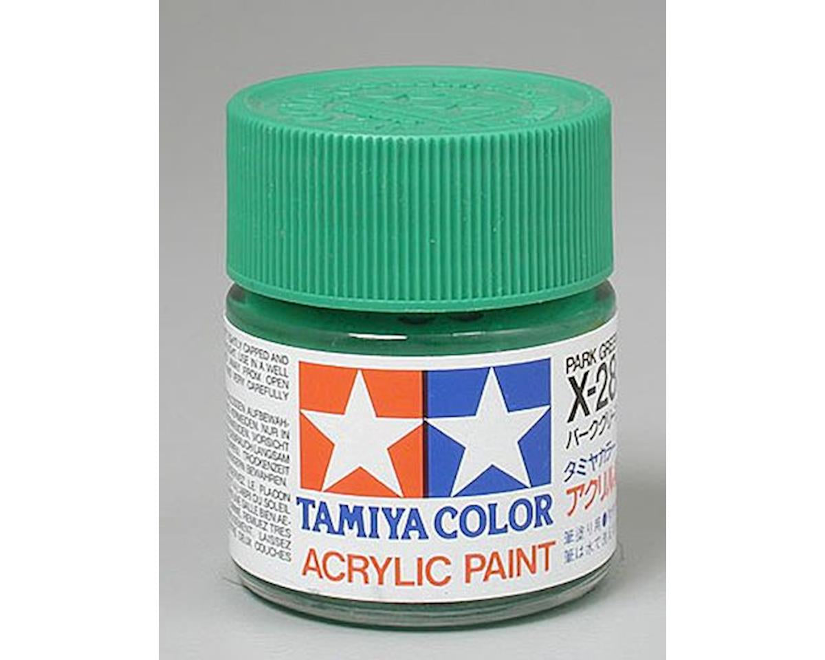 Tamiya X-28 Park Green Gloss Finish Acrylic Paint (23ml)