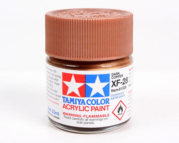 Tamiya XF-28 Flat Dark Copper Acrylic Paint (23ml)