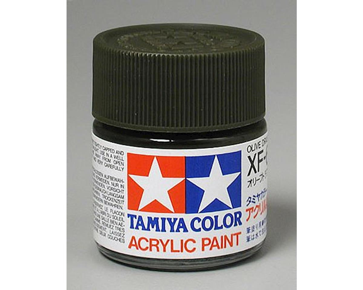 Tamiya XF-62 Flat Olive Drab Acrylic Paint (23ml)