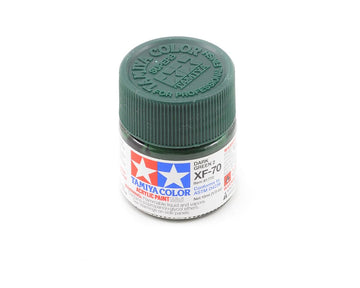 Tamiya XF-70 Flat Dark Green Acrylic Paint (10ml)