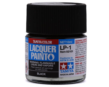 Tamiya LP-1 Black Lacquer Paint (10ml)