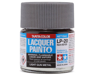 Tamiya LP-20 Light Gun Metal Lacquer Paint (10ml)