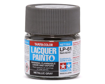 Tamiya LP-61 Metallic Grey Lacquer Paint (10ml)