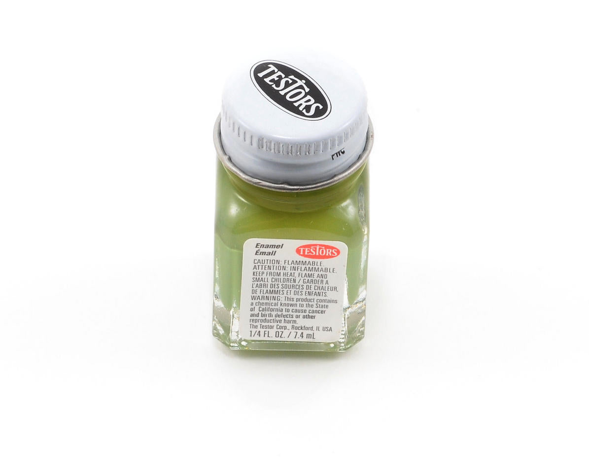 Testors Flat Olive Green Enamel Paint 1/4oz