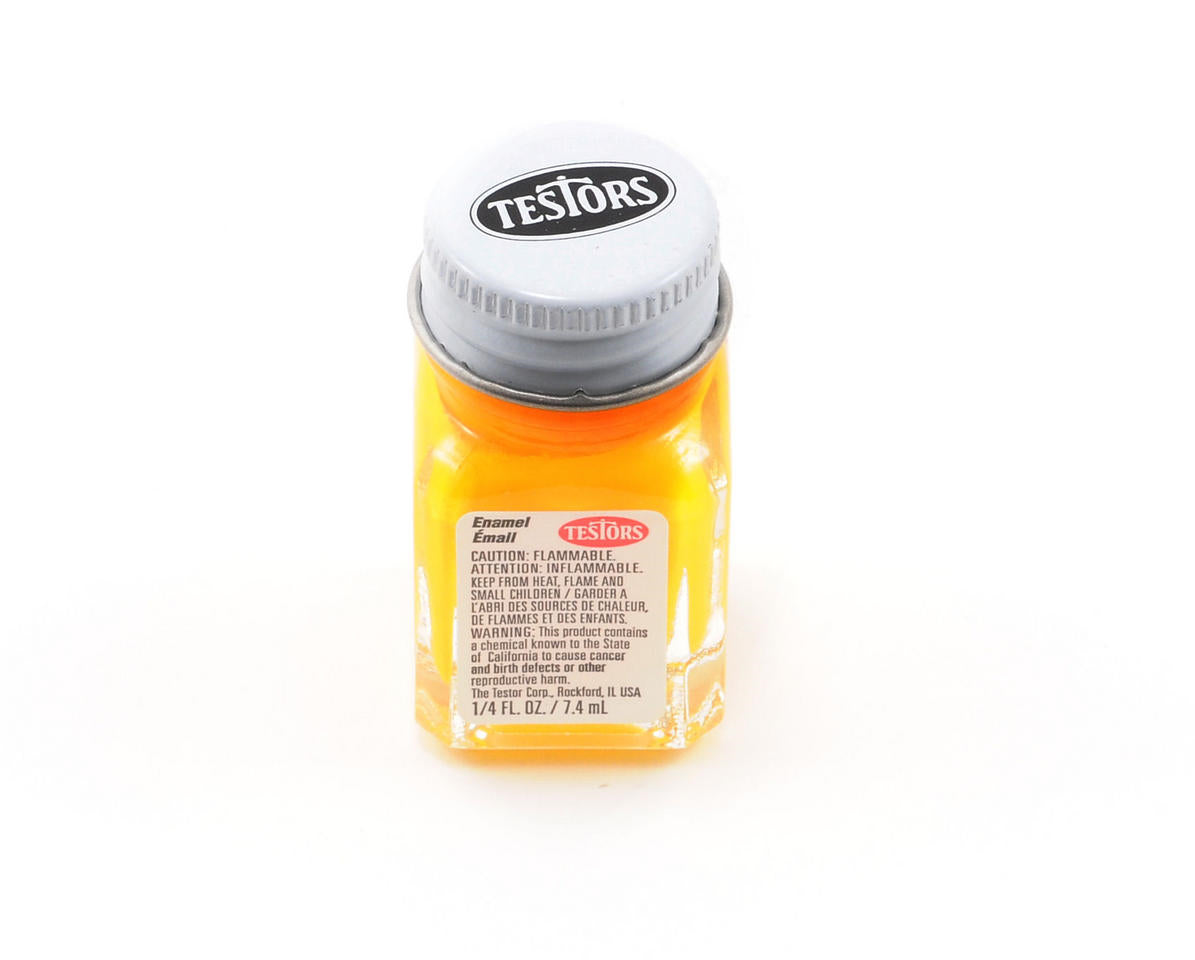 Testors Flat Yellow Enamel Paint (1/4oz)