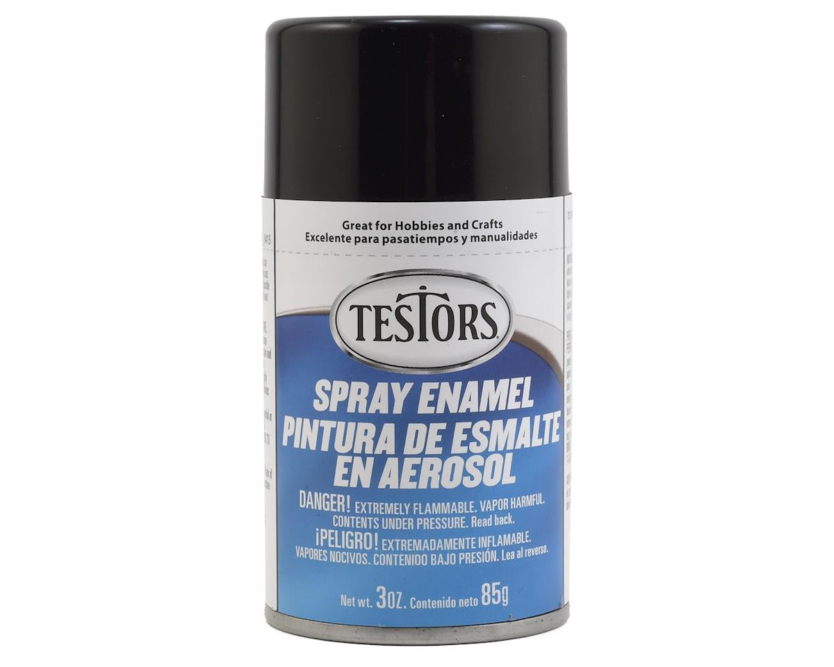 Testors Spray 3 oz Black