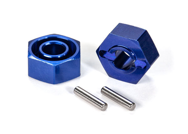 Blue anodized Aluminum Wheel Hexes