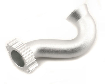 Traxxas Revo Header, exhaust (tubular aluminum, silver anodized) (TRX 2.5, 2.5R)