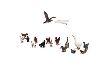 HO Scenic Accents Geese & Chickens (17)